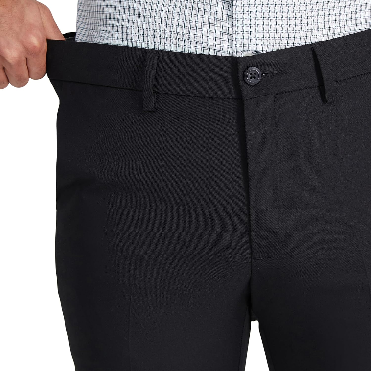 Haggar Men's Cool 18 Pro Slim Fit Flat Front Dress Casual Stretch Golf Pant