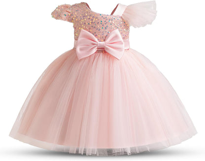 HNXDYY Baby Girl Party Tutu Dress Toddler Girl Sequins Wedding Pageant Ball Gown