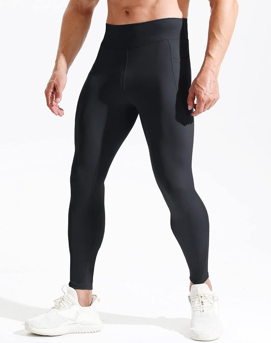 NELEUS Men's Compression Baselayer Running Tights Gym Leggings with Pockets