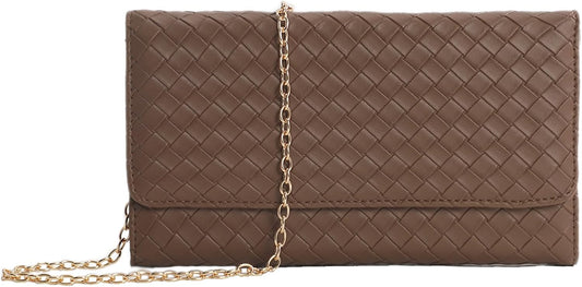 U+U Crossbody Bags for Women, Small Bag with Removable Chain, Card Slots & Phone Pocket - Lightweight Purse Wallet (8 Colors)