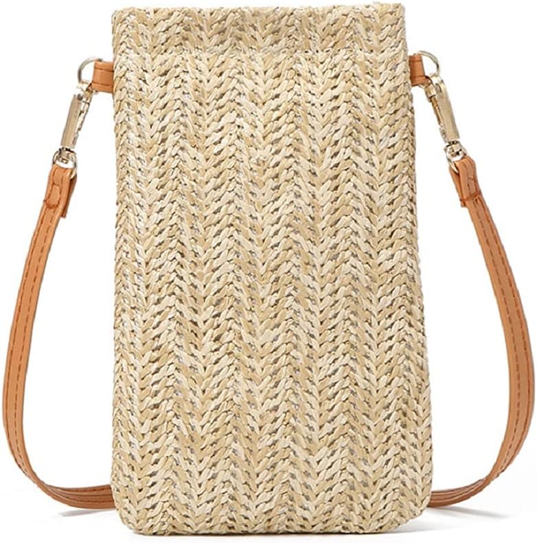 Summer Straw Beach Bag Tote Shoulder Bag Handwoven Purse Handbag for Women Girls Outdoor Casual Top Handle Cross Body Bag