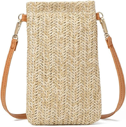 Summer Straw Beach Bag Tote Shoulder Bag Handwoven Purse Handbag for Women Girls Outdoor Casual Top Handle Cross Body Bag