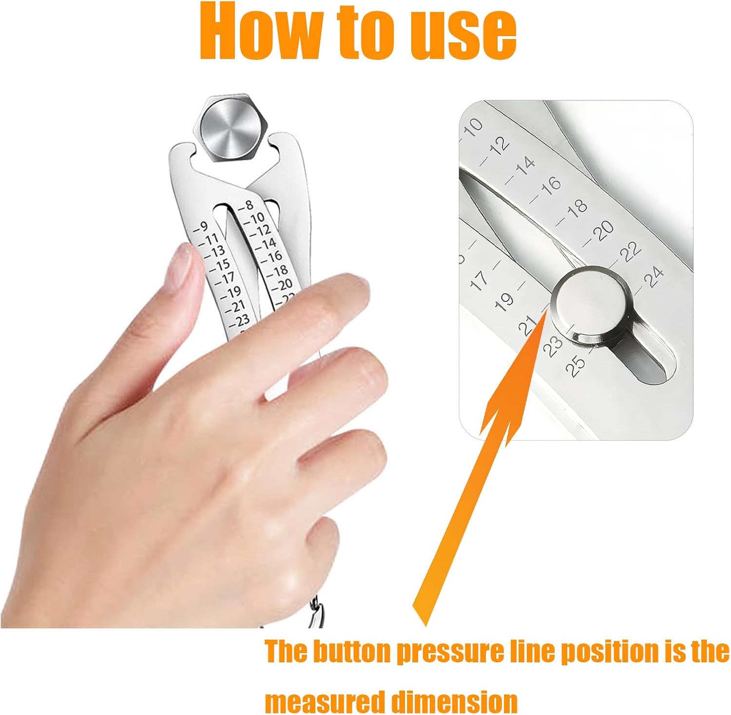 2025 Upgrade Portable Thread Checker Keychain, for Quick Thread Identification, Bolt and Nut Sizer Tool