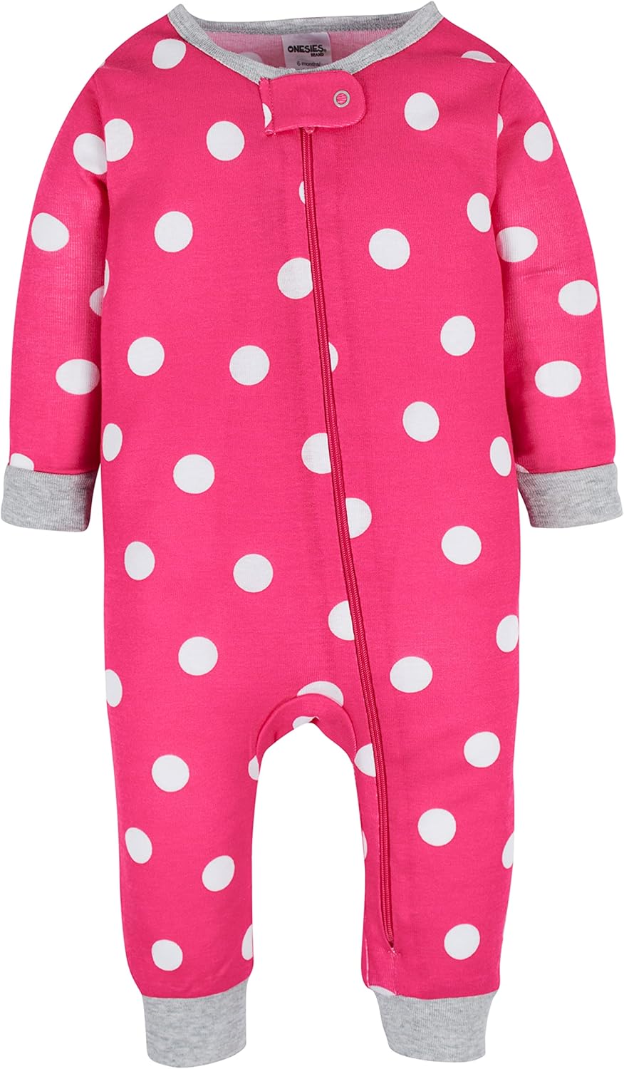 Onesies Brand Baby Girls' 3-Pack Snug Fit One-Piece Cotton Pajamas