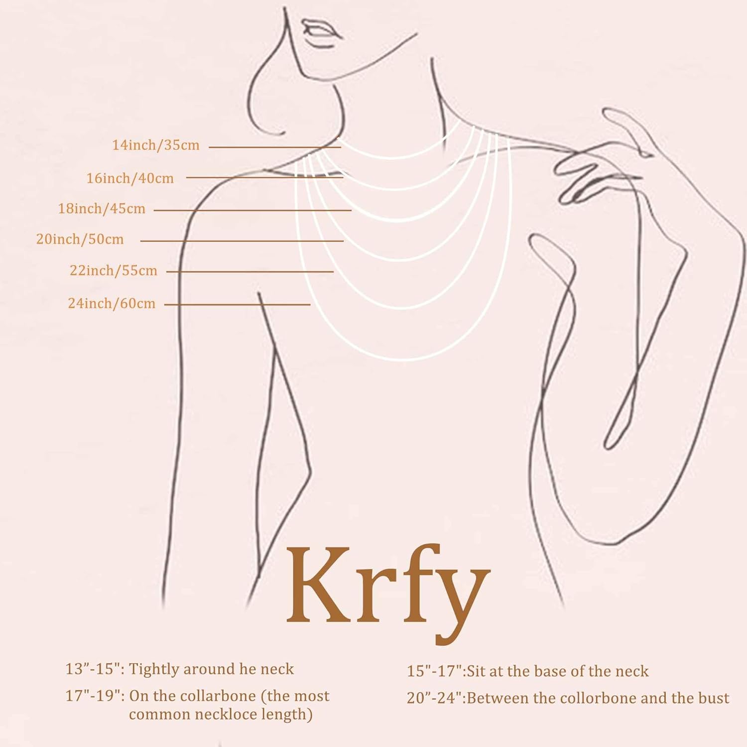 Krfy Gold Chain Necklace for Women Trendy - 925 Sterling Silver Clasp Dainty Choker Necklace 14K Gold Plated 14/16/18/20 inch Thin Simple Box Figaro Chain Herringbone Necklace Gold Jewelry for Women