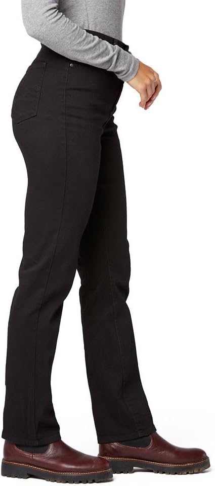 Levi Strauss Signature Gold Women's High-Rise Straight Jeans Stretch Denim (Standard and Plus)