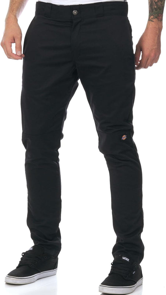 Dickies Men's Skinny Straight Double Knee Work Pants - Durable, Slim Fit, Industrial Uniform & Workwear