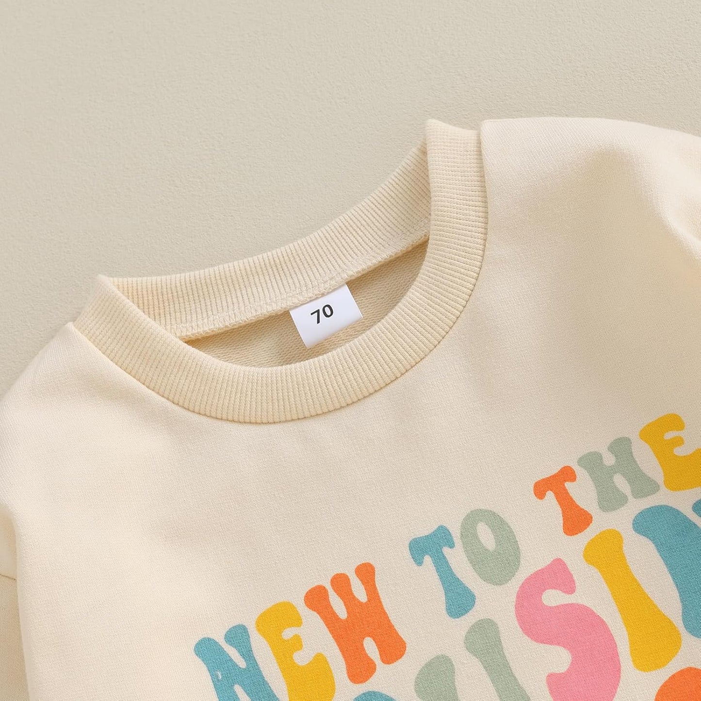 New to the Cousin Crew Baby Boy Girl Bubble Romper Sweatshirt Long Sleeve Oversized Bodysuit Fall Clothes