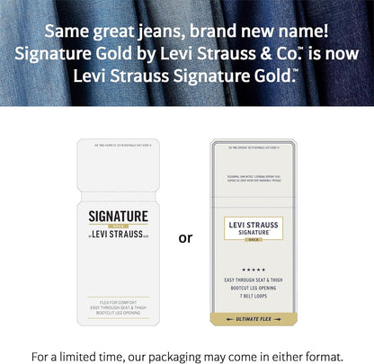 Levi Strauss Signature Gold Women's High-Rise Straight Jeans Stretch Denim (Standard and Plus)