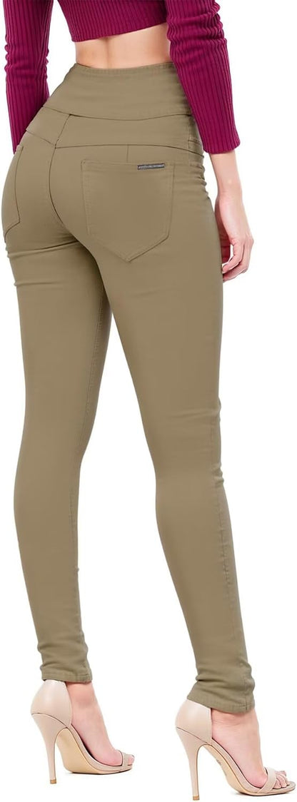 Hybrid & Company Women's Butt Lift Skinny High Waisted V3 Super Comfy Stretch Denim Pants