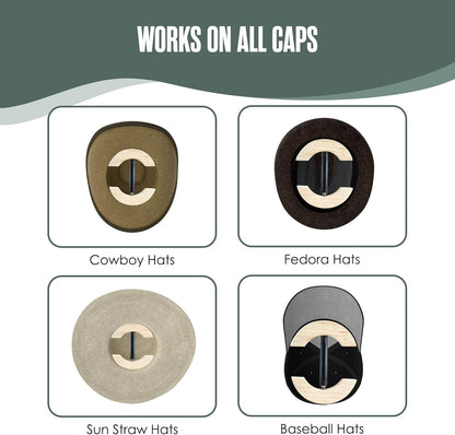 Houseables Hat Stretcher, Fitted Hat Stretcher, Baseball Cap Shaper, Cap Extender, Jack, Sizer, Expander, Resizer, Shaping, Former, Adjustable Wooden Block Spacers for Cowboy, Straw, Fedora, Sombrero