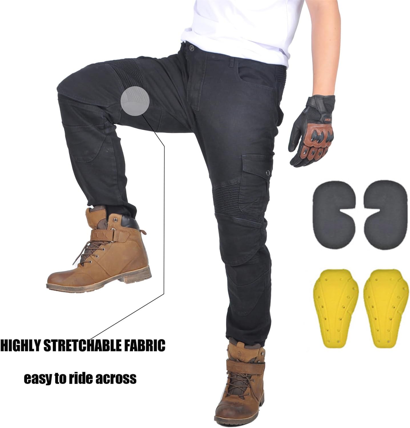 Motorcycle Pants Mens with Armor, Motorcycle Riding Pants for Men - Motorcycle Jeans