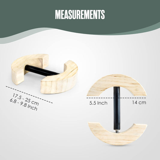 Houseables Hat Stretcher, Fitted Hat Stretcher, Baseball Cap Shaper, Cap Extender, Jack, Sizer, Expander, Resizer, Shaping, Former, Adjustable Wooden Block Spacers for Cowboy, Straw, Fedora, Sombrero