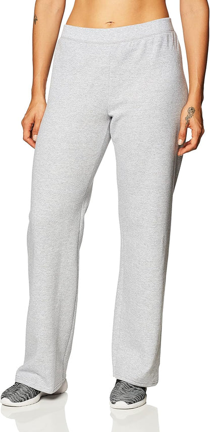 Hanes Women’s EcoSmart Fleece Petite Sweatpants, Open Bottom Sweatpants, Petite, 28.5''