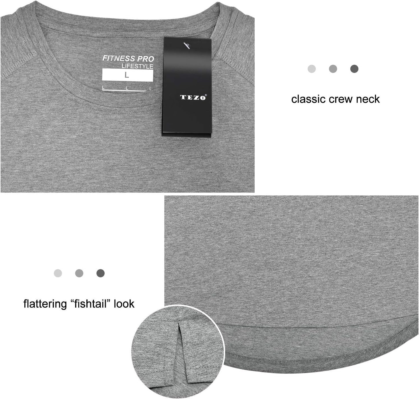 Mens Gym Workout Slim Fit Short Sleeve T-Shirt Cotton Performance Athletic Shirts Running Fitness Tee Loungewear