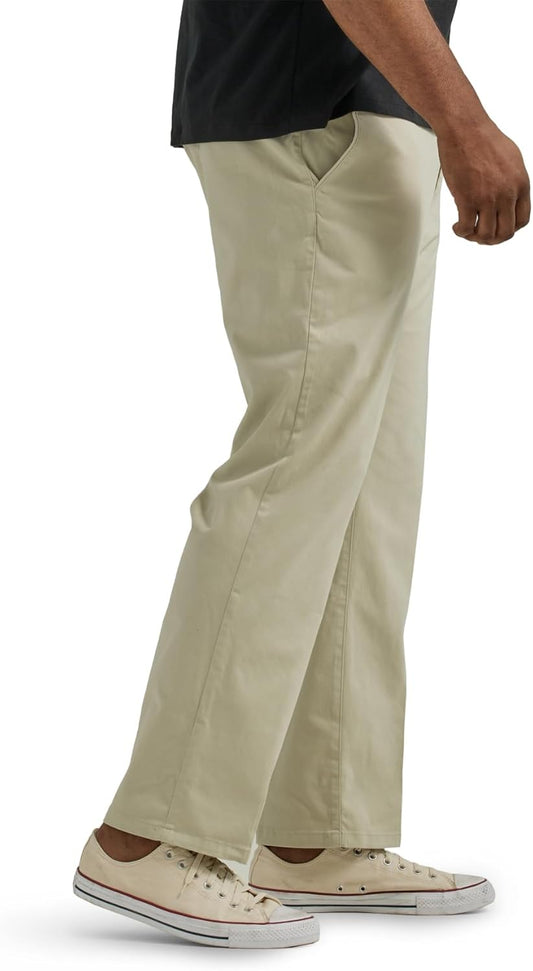 Lee Men's Big & Tall Extreme Motion Flat Front Regular Straight Pant