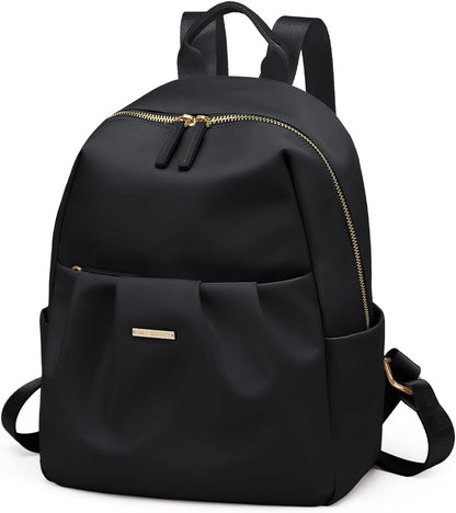 Backpack for Women, Small Cute Backpack Purse Lightweight Casual Daypack Backpack for Travel Mini Backpacks for Ladies College Work,9.7Inch,Black