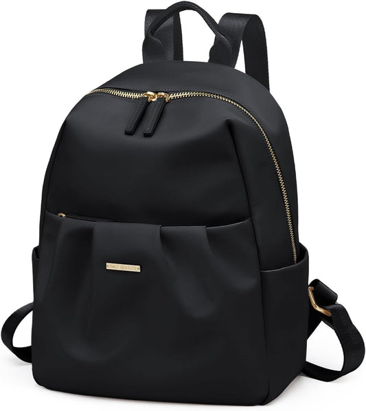 Backpack for Women, Small Cute Backpack Purse Lightweight Casual Daypack Backpack for Travel Mini Backpacks for Ladies College Work,9.7Inch,Black