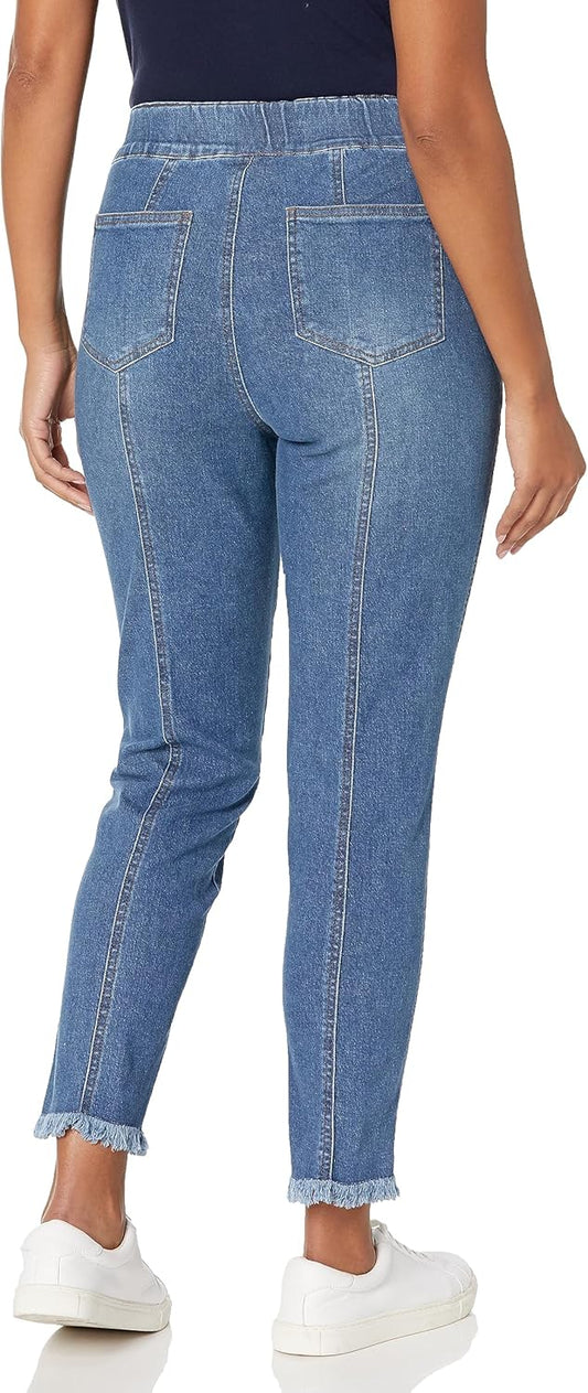 SLIM-SATION Women's Pull on 29 Four Pocket Demom Ankle Jean