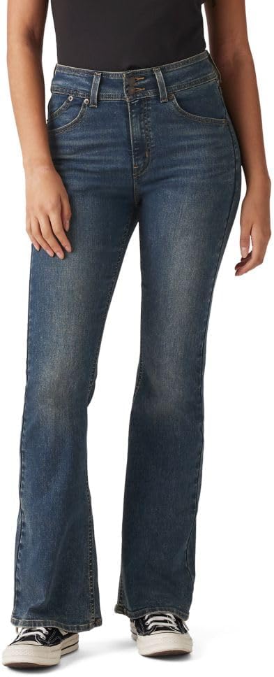 Levi's Women's 726 Retro High Rise Flare Jeans, Around The Bend, 31 Regular