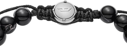 Diesel Stainless Steel and Beaded Bracelet for Men