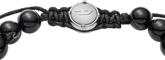 Diesel Stainless Steel and Beaded Bracelet for Men