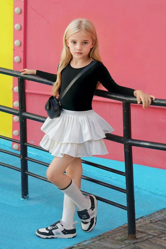 YgneeDom Girls Long Sleeve Leotard Kids Bodysuit for Dance Gymnastics Costume 3-12 Years
