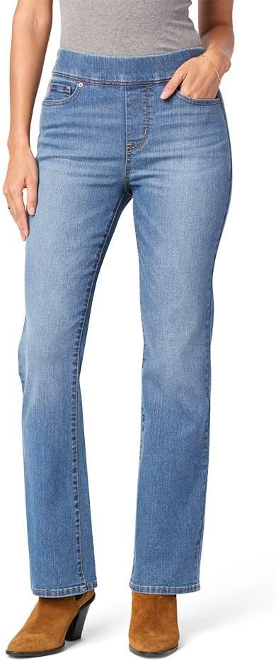 Levi Strauss Signature Gold Women's Totally Shaping Pull-on Bootcut Jeans High-Rise Stretch Denim (Also Available in Plus Size)
