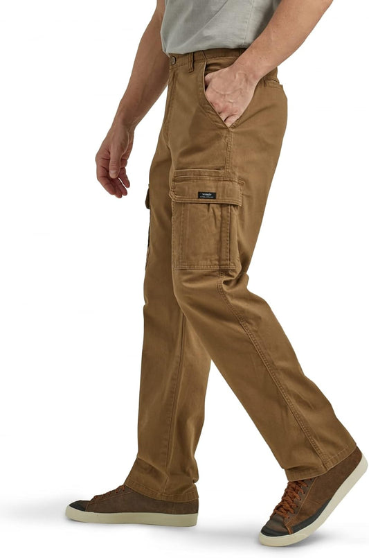 Wrangler Authentics Men's Relaxed Fit Stretch Cargo Pant
