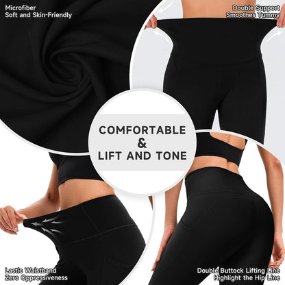 High Waisted Leggings with Pockets, 7/8 Full Length Buttery Soft Yoga Leggings for Woman