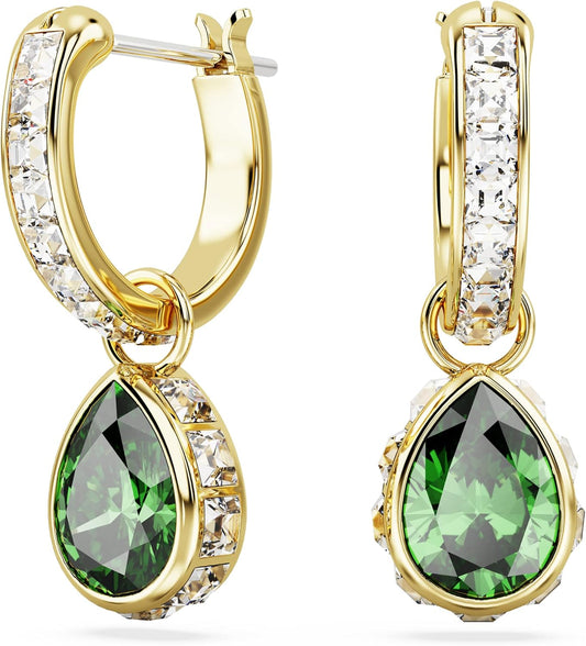 Swarovski Chroma Stud Earring Collection, Rhodium and Gold Tone Finishes, Multi-Color Crystals
