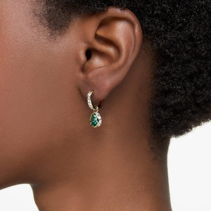 Swarovski Chroma Stud Earring Collection, Rhodium and Gold Tone Finishes, Multi-Color Crystals