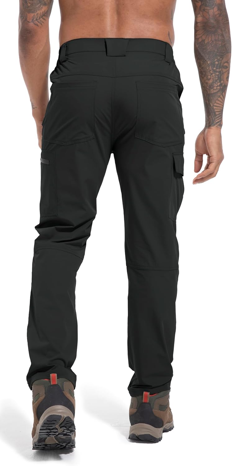 Men's Lightweight Hiking Cargo Work Pants Quick Dry Water Resistant Fishing Travel Climbing Outdoor Stretch Pants