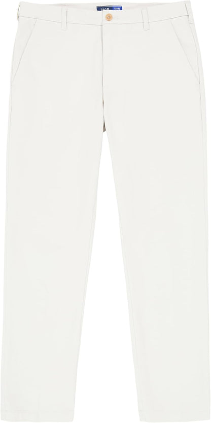 IZOD Men's Performance Stretch Straight Fit Flat Front Chino Pant
