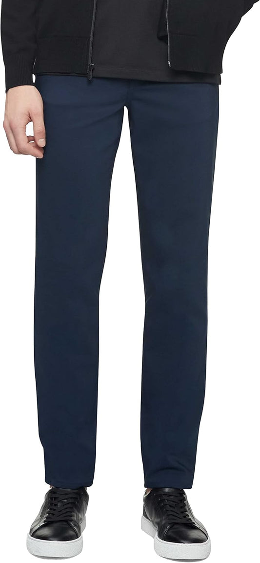 Calvin Klein Men's Move 365 Stretch Slim Fit Wrinkle Resistant Tech Woven Pant