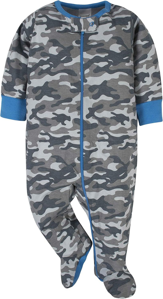 Onesies Brand Baby Boys' 4-Pack Sleep 'N Play Footies