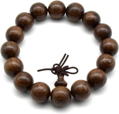 Zen Dear Unisex Natural Silkwood Tibetan Buddhism Meditation Prayer Bead Necklace Japa Mala Beads Bracelets