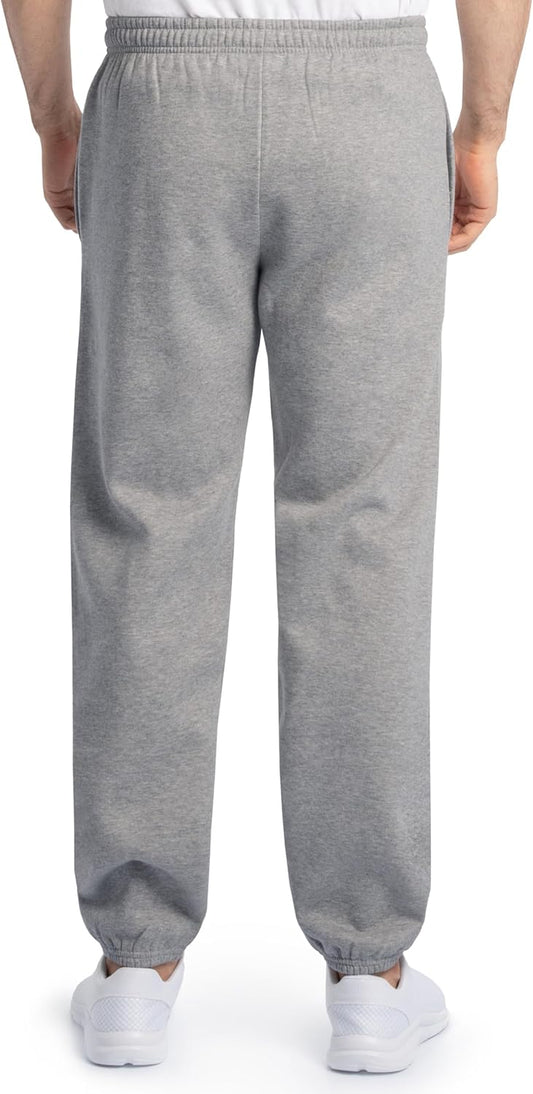 Fruit of the Loom Eversoft Fleece Elastic Bottom Sweatpants with Pockets, Relaxed Fit, Moisture Wicking, Breathable