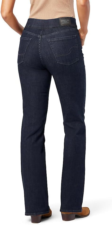 Levi Strauss Signature Gold Women's Totally Shaping Pull-on Bootcut Jeans High-Rise Stretch Denim (Also Available in Plus Size)