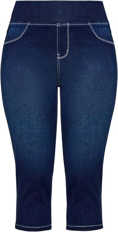 Women's Pull on Cropped Denim Legging
