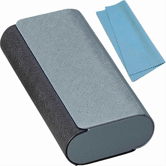 Glasses Case for 2 Storage Portable Compact Slim Two-Piece Soft Case Hard Case