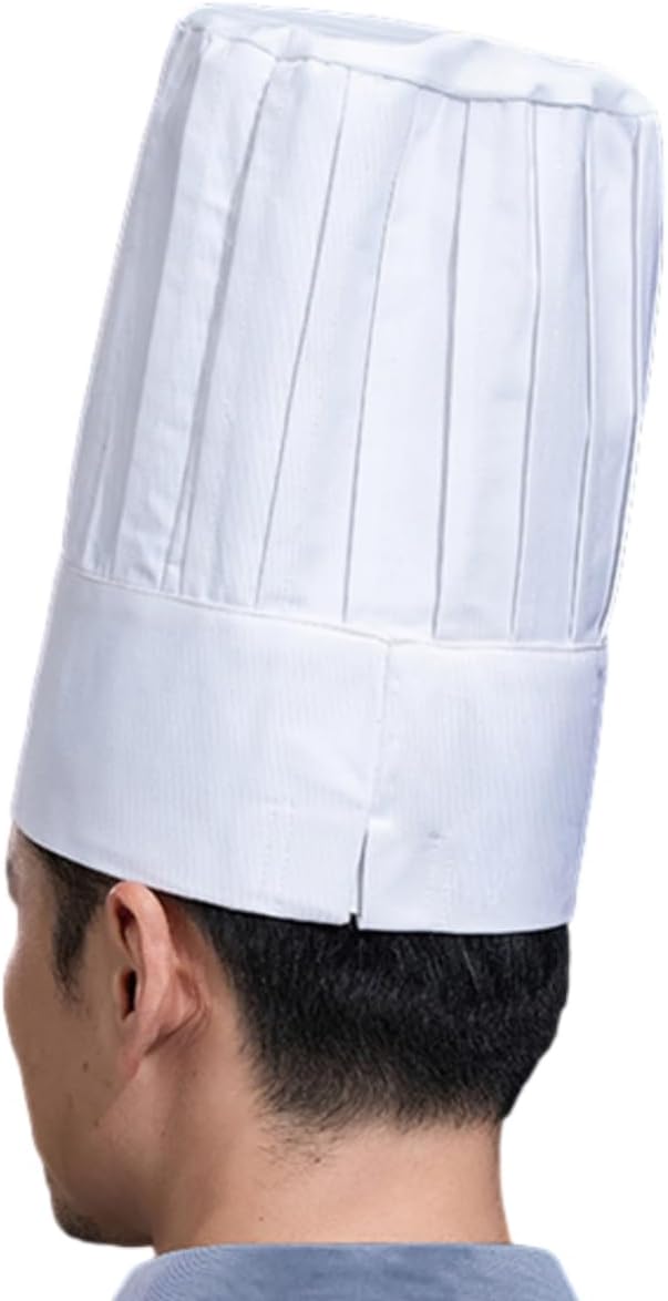 Hyzrz Tall Chef Hat Adjustable Elastic Baker Kitchen Cooking Grill BBQ Chef Cap for Adult Children Breathable Mesh Top