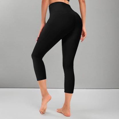 High Waisted Leggings with Pockets, 7/8 Full Length Buttery Soft Yoga Leggings for Woman