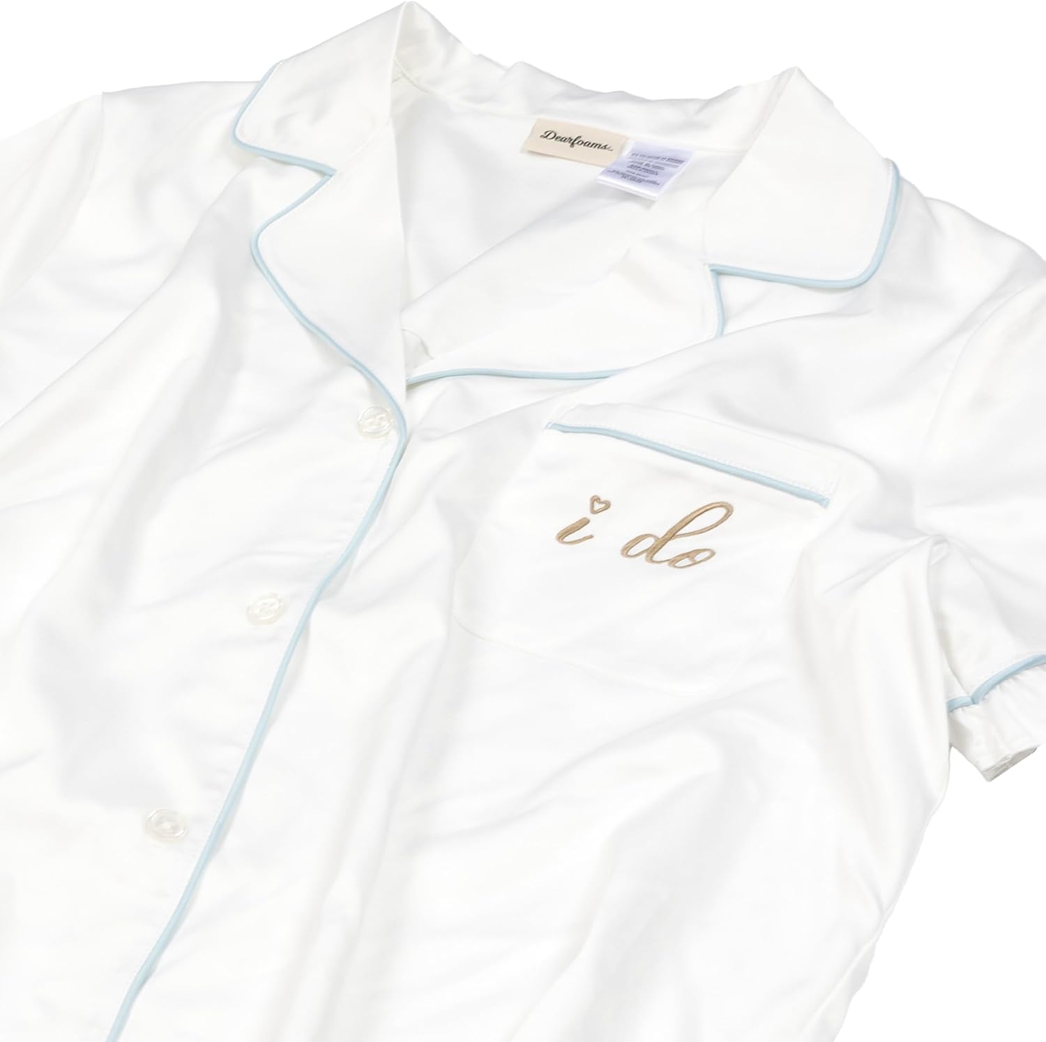 Dearfoams Women's Matching Bridal Pajamas, Robe & Nightwear Set for Bride & Bridesmaids, Wedding
