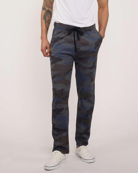 Real Essentials 3 Pack: Men's Tech Fleece Athletic Casual Open Bottom Sweatpants with Pockets (Available in Big & Tall)