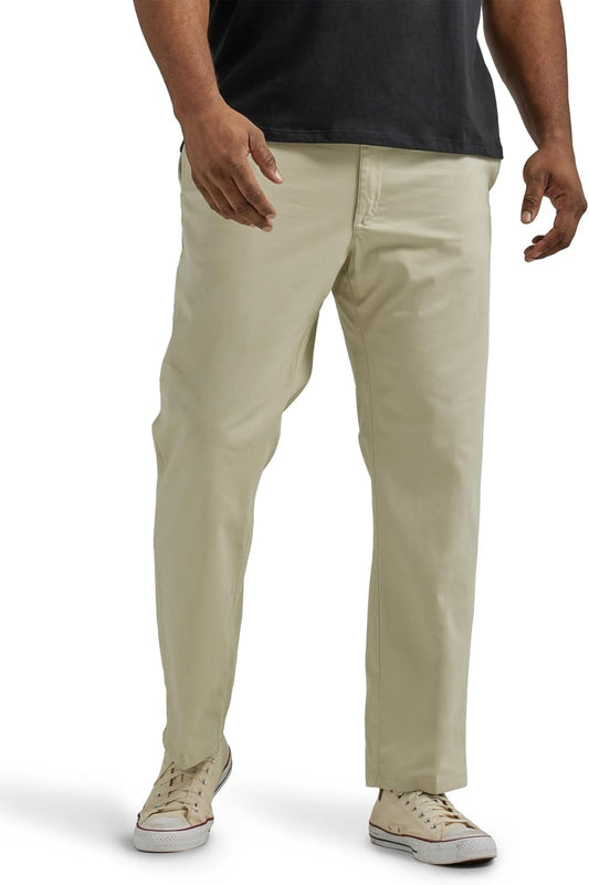 Lee Men's Big & Tall Extreme Motion Flat Front Regular Straight Pant