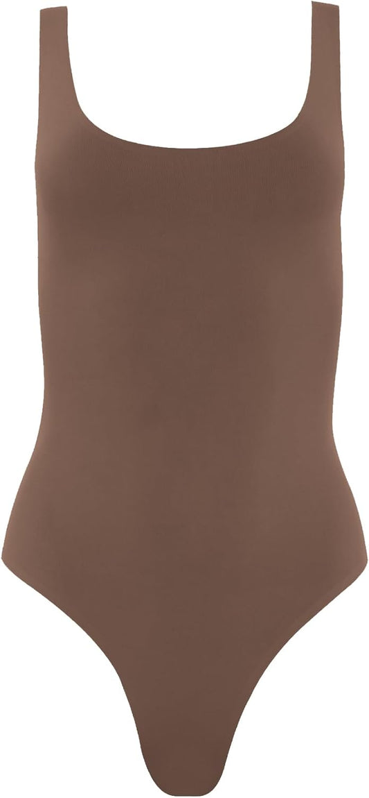 Almere Everyday Essential Double Lined Basic Tank Bodysuit for Women