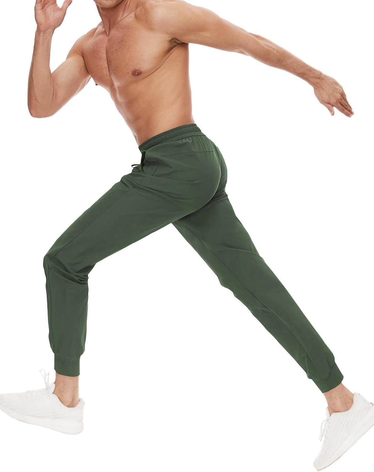 SEVEGO Men's 31"/33"/35"/37" Tall Inseam Joggers Lightweight Sweatpants 3 Zipper Pocket Tapered Athletic Workout Gym Pant
