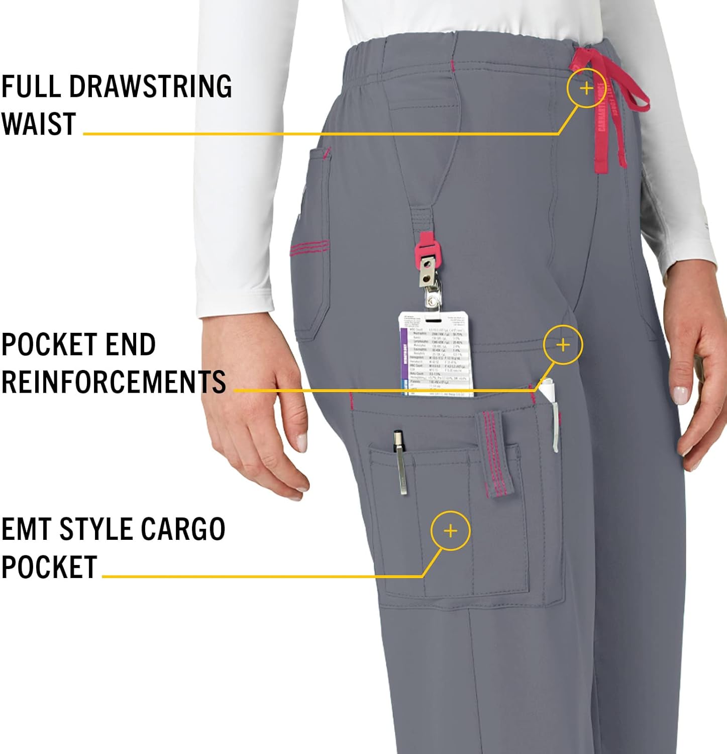Cross-Flex Women's Boot Cut Cargo Scrub Pant