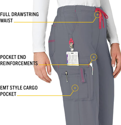 Cross-Flex Women's Boot Cut Cargo Scrub Pant